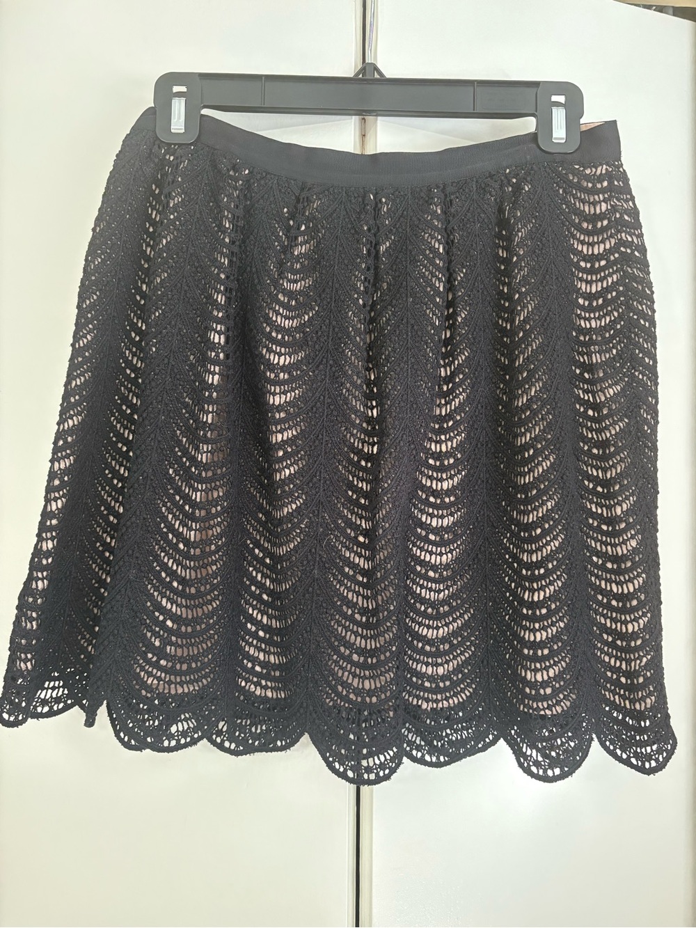 Club Monaco Black Crochet Skirt